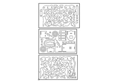 線切（qiē）3D-飛馬車,線切割圖紙免費下載