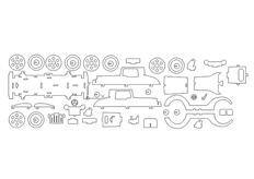 線（xiàn）切3D-奔馳,線切割圖紙免（miǎn）費下載