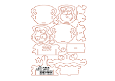 線切（qiē）割3D-12星座-水瓶座,線切割圖紙（zhǐ）免費（fèi）下載