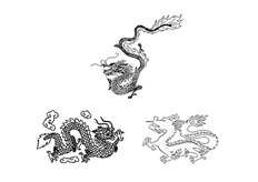 線（xiàn）切割2D-龍圖案,線切割圖紙（zhǐ）免費下載