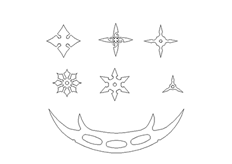 線（xiàn）切（qiē）割2D-飛鏢（biāo）,線切割圖紙免費下（xià）載