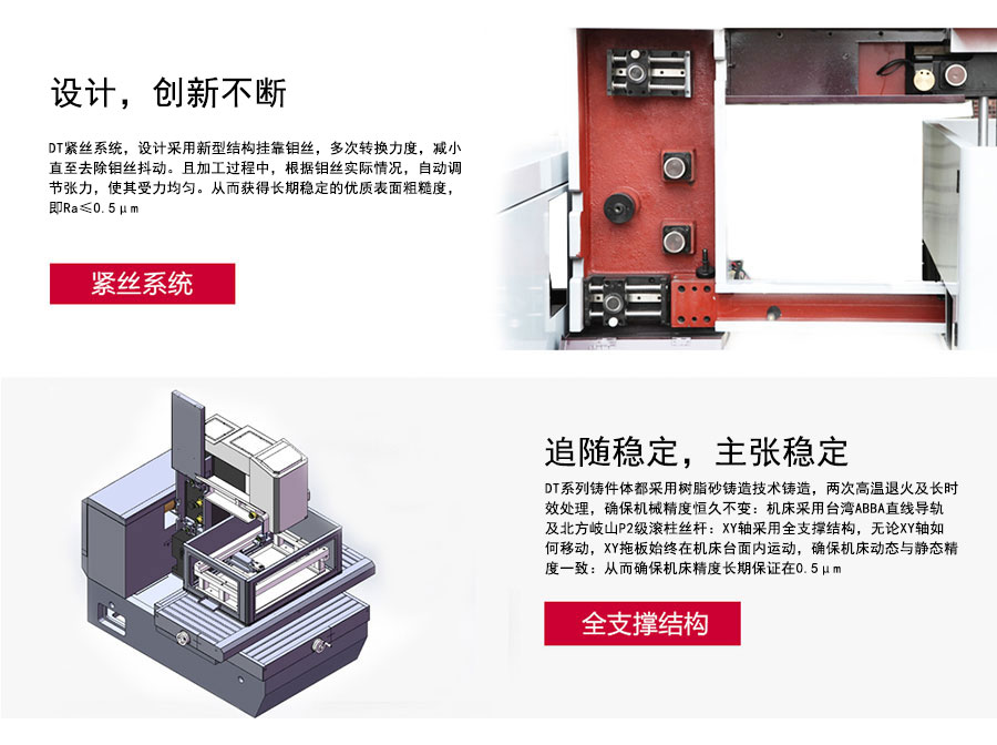 DT400精密中走絲機床細節